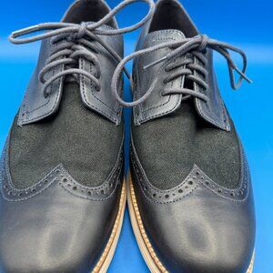 Cole Haan Men's ØriginalGrand Blue Wingtip Oxford Shoes, Size 12M Pre-Owned